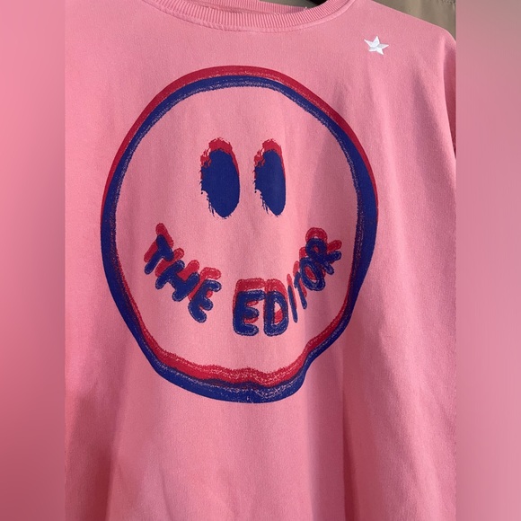 The Editor Italy Crew Neck - Medium- Side Zipper - Pockets - Distressed - Picture 2 of 8